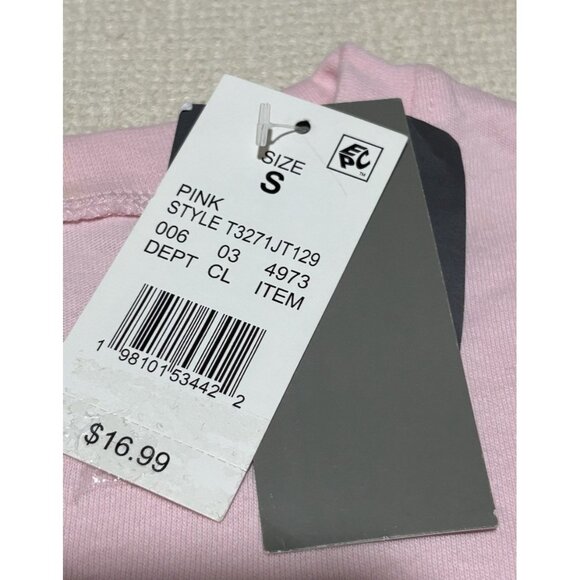 Women's Fanta Retro Graphic T-shirt Short-Sleeve, Pink, Size Small, New - Picture 3 of 8